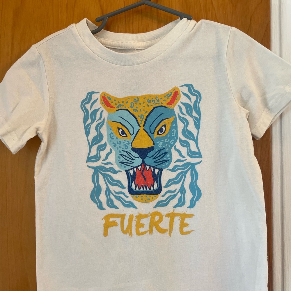 Sonoma Kids White Tee with Colorful Tiger Graphic